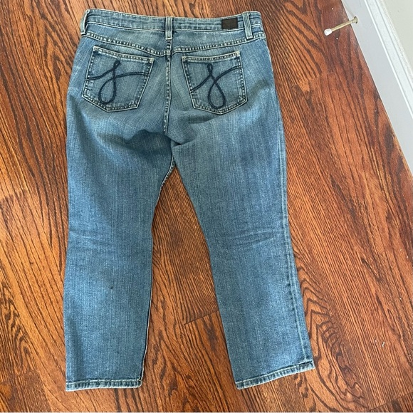 JUICY COUTURE The Penelope Stretch Cropped Jeans Size 28 Denim Blue Jeans - Picture 3 of 4